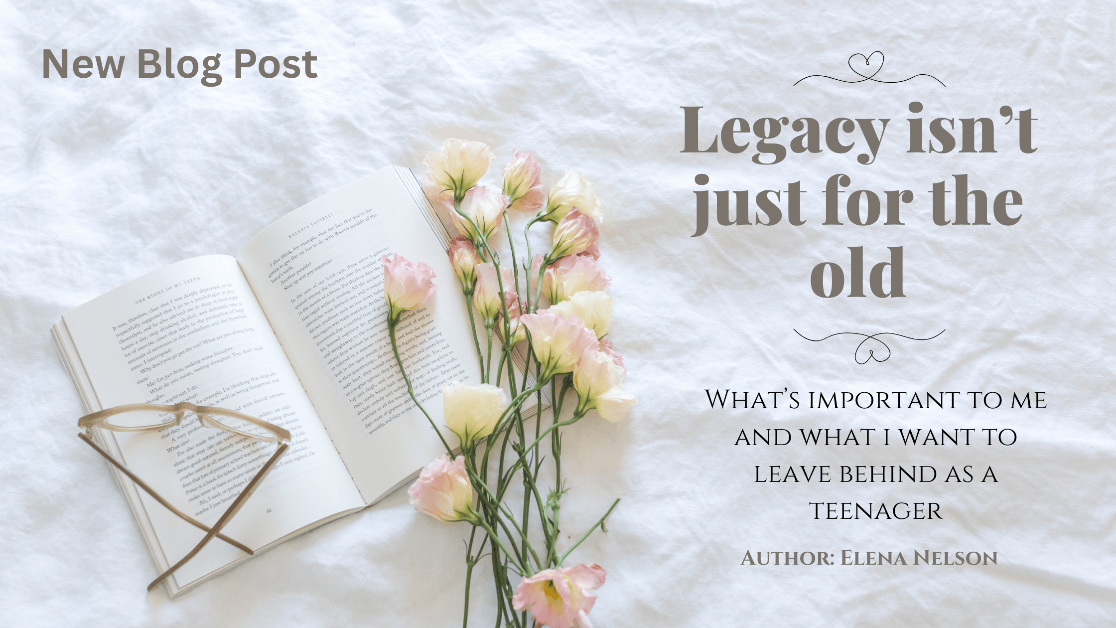Legacy isn't just for the old - Planning Your Legacy Starts At Any Age
