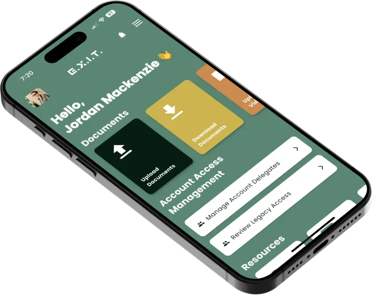 Exit Life Ready App Dashboard